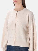 Zimmermann cream wool beaded cardigan -  | Spazio Pritelli