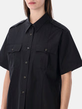 Prada short-sleeved cotton poplin shirt -  | Spazio Pritelli