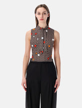 MM6 Maison Margiela sleeveless flower top -  | Spazio Pritelli