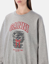 Ganni grey Kitty graphic sweatshirt -  | Spazio Pritelli