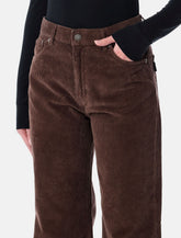 Haikure Korea chocolate corduroy velvet pants -  | Spazio Pritelli