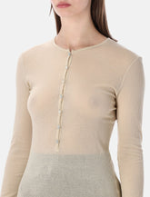 Soeur Isabella long-sleeve sheer cotton top -  | Spazio Pritelli