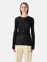 Soeur Isabella long-sleeve sheer cotton top -  | Spazio Pritelli