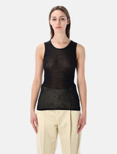 Soeur Isis sleeveless sheer cotton top -  | Spazio Pritelli