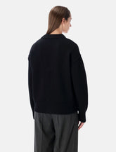 Cardigan Ami De Coeur in lana nero di Ami Paris -  | Spazio Pritelli