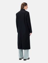 Cappotto lungo in lana nero di Sporty & Rich -  | Spazio Pritelli