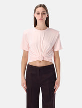 Magda Butrym knotted pink t-shirt -  | Spazio Pritelli