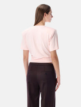 Magda Butrym knotted pink t-shirt -  | Spazio Pritelli