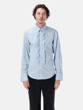 Camicia a righe con rouches di Ami Paris -  | Spazio Pritelli