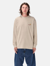 T-shirt a maniche lunghe American Script in cotone biologico Carhartt WIP -  | Spazio Pritelli
