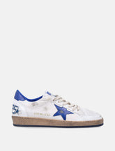 Golden Goose Ball Star white and blue leather sneakers -  | Spazio Pritelli