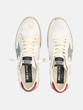 Golden Goose Ball-Star sneakers white grey red -  | Spazio Pritelli