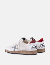 Golden Goose Ball-Star sneakers white grey red -  | Spazio Pritelli
