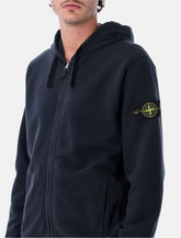Stone Island brushed organic cotton zip-up hoodie -  | Spazio Pritelli