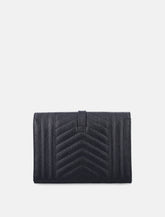 Saint Laurent Envelope black leather pouch -  | Spazio Pritelli