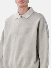 Fear of God Essentials grey embroidered polo -  | Spazio Pritelli