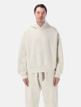 Fear of God Essentials embossed hoodie oatmeal heater -  | Spazio Pritelli