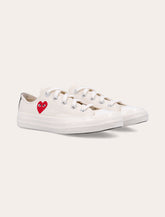 Comme Des Garçons Play x Converse red heart low-top sneakers for kids -  | Spazio Pritelli