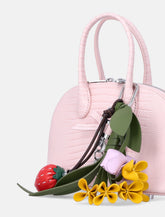 Self-Portrait pink embossed leather mini bag -  | Spazio Pritelli