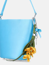 Self-Portrait blue satin bucket bag -  | Spazio Pritelli