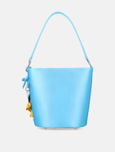 Self-Portrait blue satin bucket bag -  | Spazio Pritelli