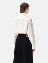 Balenciaga cropped organza and silk shirt -  | Spazio Pritelli