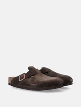 Birkenstock Boston suede sandals - Mocha -  | Spazio Pritelli