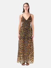 Alberta Ferretti leopard-print organza maxi dress -  | Spazio Pritelli