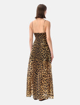 Alberta Ferretti leopard-print organza maxi dress -  | Spazio Pritelli