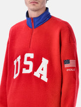 Polo Ralph Lauren USA teddy sweatshirt with zip -  | Spazio Pritelli