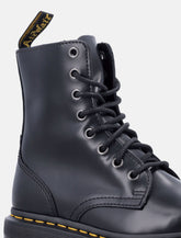Dr. Martens Jadon Smooth Leather Platform Boots in Black -  | Spazio Pritelli