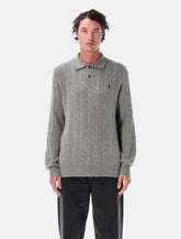 Polo Ralph Lauren cable knit wool and cashmere polo sweater -  | Spazio Pritelli