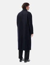 Sunflower navy winter coat in brushed wool -  | Spazio Pritelli