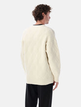 Lanvin oversized cable knit wool cardigan -  | Spazio Pritelli