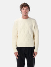 Lanvin cable knit wool crewneck sweater -  | Spazio Pritelli
