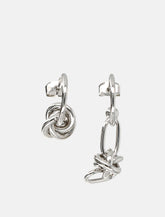 Justine Clenquet Daria silver-tone earrings -  | Spazio Pritelli