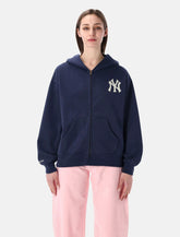 Sporty & Rich blue Heritage Yankees zip hoodie -  | Spazio Pritelli