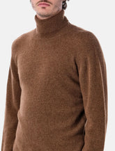 Roberto Collina camel wool turtleneck sweater -  | Spazio Pritelli