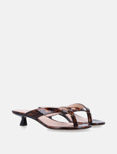 Stuart Weitzman Rio Sleek tortoiseshell sandals -  | Spazio Pritelli