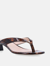 Stuart Weitzman Rio Sleek tortoiseshell sandals -  | Spazio Pritelli