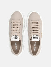Miu Miu denim logo woman's sneakers -  | Spazio Pritelli