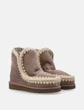 Mou Eskimo 18 sheepskin boots with crochet stitching -  | Spazio Pritelli