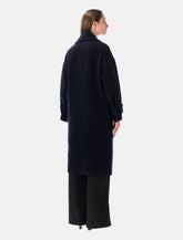 Cappotto Mia Sessùn doppiopetto in lana blu -  | Spazio Pritelli