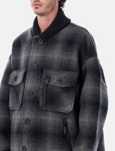 and wander Long Shaggy check jacket -  | Spazio Pritelli