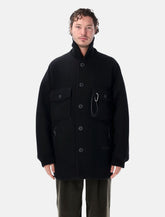 and wander wool shaggy long jacket -  | Spazio Pritelli