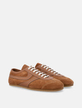 Dries Van Noten tan suede sneakers -  | Spazio Pritelli