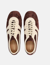 Dries Van Noten dark purple suede sneakers -  | Spazio Pritelli