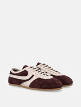 Dries Van Noten dark purple suede sneakers -  | Spazio Pritelli
