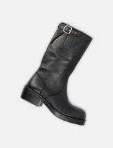 Dries Van Noten black leather biker boots -  | Spazio Pritelli