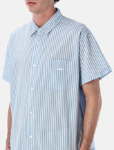 Obey Alan stripe seersucker shirt -  | Spazio Pritelli
